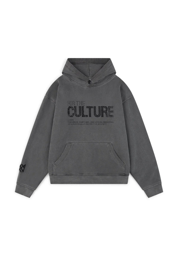 For The Culture Crystal Hoodie - Charcoal